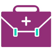 Clinical bag icon