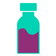 Vial of liquid icon